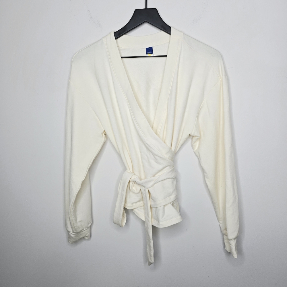 Old Navy Cozy Belted Ballet Top Size Small